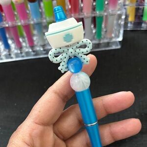 Cute Blue Nurse Themed Pen